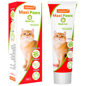 Maxi Paws Multi Cat Фітопаста Мультивітамінна Для Котів Фото Зоомагазину Dog.Com.Ua