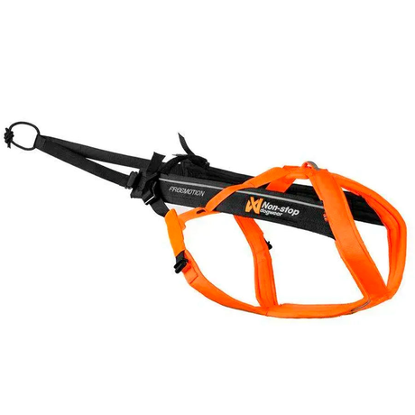Non-Stop Dogwear Freemotion Harness 5.0 Шлейка Для Собак Черная С Оранжевым Фото От Dog.Com.Ua