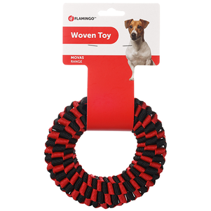 Flamingo Movas Woven Ring Фламінго Моваш Кільцо Плетена Іграшка Для Собак Фото Зоомагазину Dog.Com.Ua