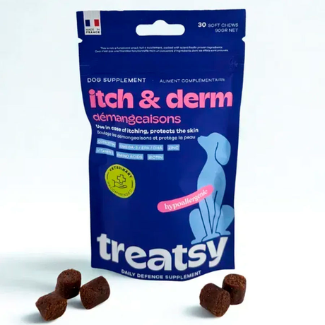 Treatsy Daily Defence Itch&Derm Щоденна Добавка Для Собак Здорова Шкіра Та Проти Свербіжу Фото Від Dog.Com.Ua