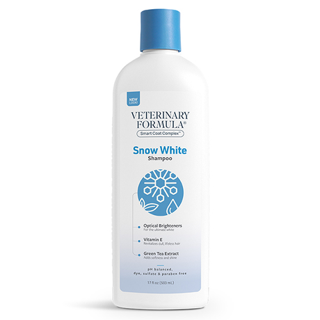 Veterinary Formula Snow White Shampoo Білосніжно Білий Шампунь Для Собак І Кішок Зі Світлою Вовною, Без Сульфатів Фото Від Dog.Com.Ua