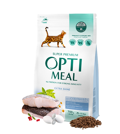 Optimeal сухий корм для котів із високим вмістом тріски