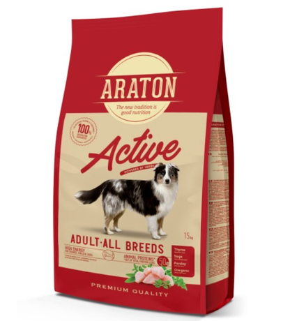 Сухой Корм Araton Active All Breeds Для Активных Собак Всех Пород (Курица) Фото От Dog.Com.Ua