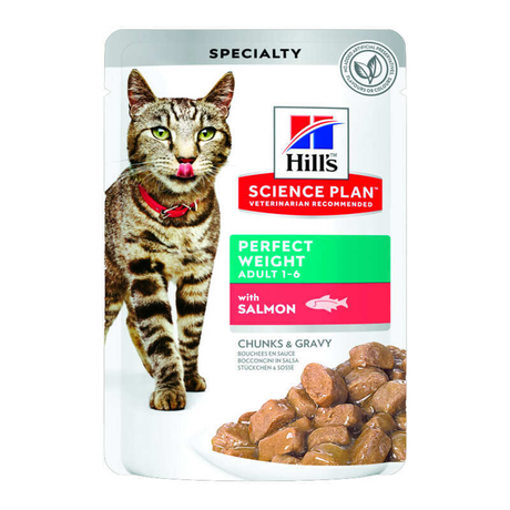 Hill'S Science Plan Adult Perfect Weight Вологий Корм Для Підтримання Оптимальної Ваги Дорослих Котів, З Лососем, Пауч Фото Від Dog.Com.Ua