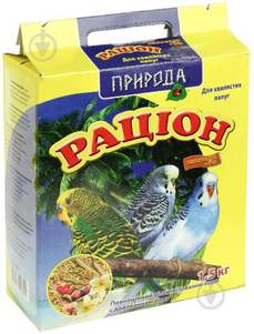Природа Рацион Корм для волнистых попугаев "Мультивитамин + йод", 1,5 кг