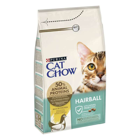 Cat Chow (Кет Чау) Hairball Control Сухий Корм С Куркою Для Котів З Контролем Утворення Грудок Шерсті В Шлунково-Кишковому Тракті Фото Від Dog.Com.Ua