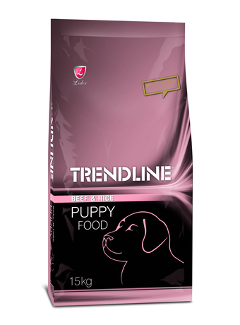 Trendline (Трендлайн) Полноценный и сбалансированный сухой корм для щенков всех пород (говядина и рис)