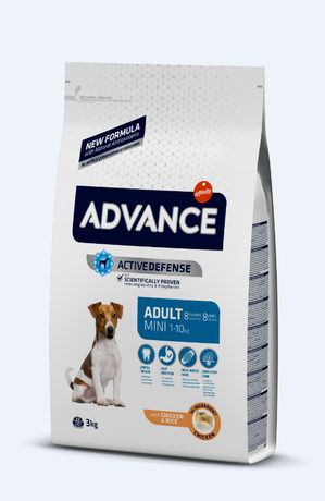 Сухий корм Advance (Едванс) Dog Mini Adult для дорослих собак маленьких порід