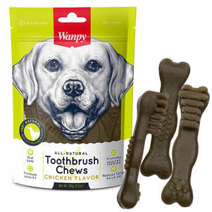 Wanpy Toothbrush Chews Chicken Ванпи зубна щітка жувальні ласощі для собак