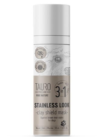 Tauro Pro Stainless look Маска для видалення бурих плям навколо очей та рота собак та кішок з білою шерстю