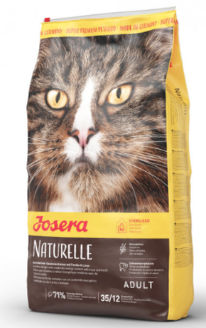 Josera Cat Naturelle повнораційний беззерновий сухий корм для дорослих стерилізованих кішок та кастрованих котів