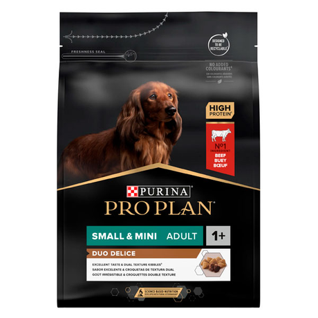 Сухой корм Pro Plan Adult Small & Mini для взрослых собак мелких и карликовых пород (говядина)