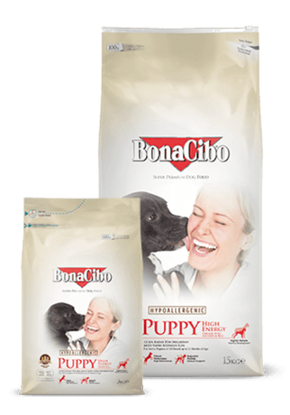 Сухий корм BonaCibo Puppy High Energy (БонаСибо) для активних цуценят всіх порід до 12 мес (курка, анчоуси, рис)