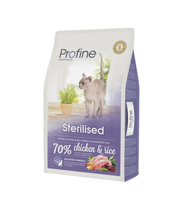 Profine Cat Sterilised повнораційний сухий корм для дорослих стерилізованих кішок та кастрованих котів (курка)