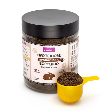 Practik Superfood Протеїнове Борошно Кролик 100% Для Собак Та Котів Фото Від Dog.Com.Ua