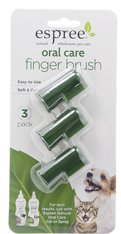 Oral Care Finger Brush 3 pack Набор из 3 щеток для ухода за зубами и полостью рта собак и кошек