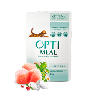 Optimeal Консерва Для Котят С Курицей, 85 Г Фото Зоомагазина Dog.Com.Ua