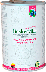 Baskerville Holistic Оленіна з чорницею та спіруліною для собак