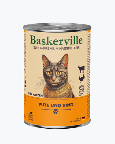 Baskerville Влажный Корм Для Кошек Индейка С Говядиной Фото От Dog.Com.Ua