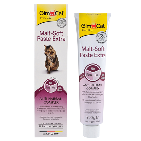 GimCat Malt-Soft Extra паста для виведення шерсті зі шлунка котів