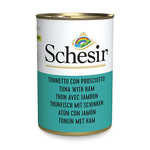 Schesir Tuna With Ham Влажный Корм В Бульйоне Для Котов С Тунцом И Ветчиной, 140 Г Фото Зоомагазина Dog.Com.Ua