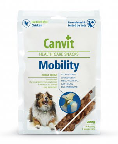 Canvit Mobility Беззерновое полувлажное лакомство для здоровья суставов у собак
