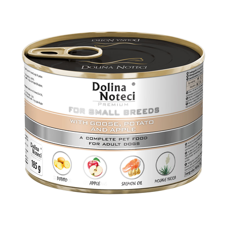 Корм Консервований Dolina Noteci Premium Для Собак Маленьких Порід З Гусем,Картоплею Та Яблуком Фото Від Dog.Com.Ua
