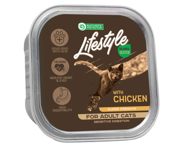 NP Lifestyle Sensitive Digestion with chicken консерви для дорослих кішок з чутливим травленням (курка)