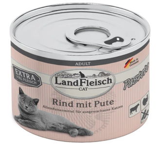LandFleisch паштет для котов из говядины и индейки