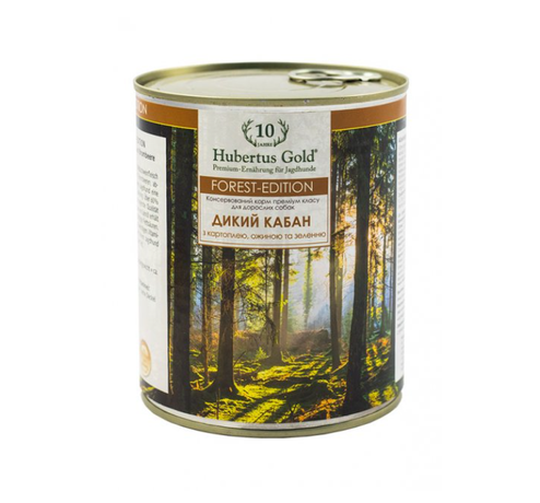Hubertus Gold консерва для собак (дикий кабан з картоплею, ожиною та зеленню)
