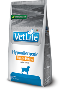 Сухой лечебный корм для собак Farmina (Фармина) Vet Life Hypoallergenic Fish & Potato при пищевой аллергии