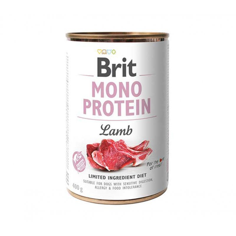 Консерва Brit Mono Protein Dog вологий корм для собак з чутливим травленням (ягня)
