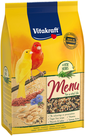 Корм Vitakraft для декоративних папуг Вітакрафт преміум меню для канарок