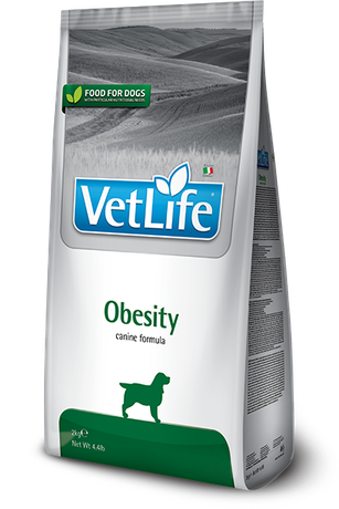 Сухой лечебный корм для собак Farmina (Фармина) Vet Life Obesity диетическое питание, для снижения лишнего веса