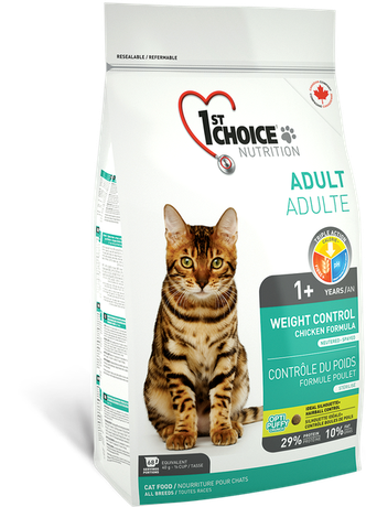 1st Choice Weight Control Adult для кішок схильних до повноти (курка)
