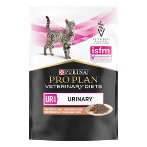 Purina Veterinary Diets UR St/Ox - Urinary Feline Шматочки в підливці для лікування захворювань нижніх сечовивідних шляхів у котів, лосось