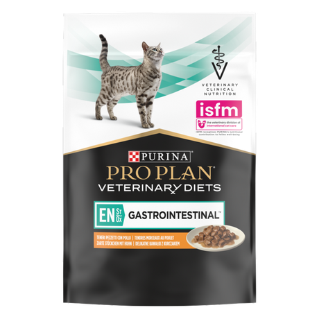 Purina Veterinary Diets EN - Gastrointestinal Feline Кусочки в подливке для лечения желудочно-кишечных расстройств, курица