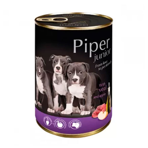 Dolina Noteci Piper Junior Dog Консерва Для Цуценят Із Телятиною Та Яблуком, 400 Г Фото Зоомагазину Dog.Com.Ua