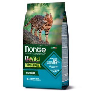 Monge Cat Bwild Grain Free Sterilised Беззерновий корм для стерилізованих кішок (тунець)