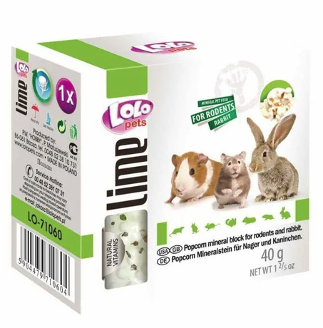 Lolo Pets Минерал Для Грызунов Со Вкусом Попкорна Фото От Dog.Com.Ua