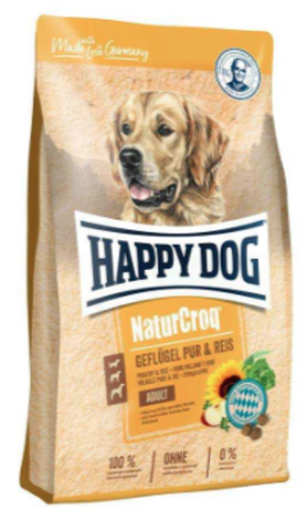Сухий корм Happy Dog NaturCroq Geflugel Pur & Reis для дорослих собак всіх порід (птиця)
