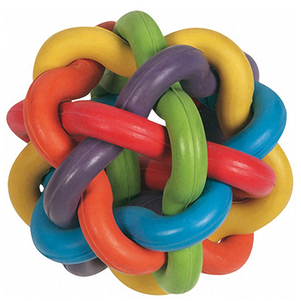 Flamingo Ball Colors іграшка для собак плетений різнокольоровий м'яч, гума