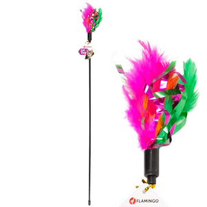Flamingo Feather Stick Фламінго Пір'Я Дражнилка З Пір'Ям, Іграшка Для Котів Фото Зоомагазину Dog.Com.Ua