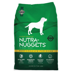 Сухой корм Nutra Nuggets Performance (Нутра Наггетс Перформанс) для взрослых собак с умеренной или повышенной физической активностью (зеленая)