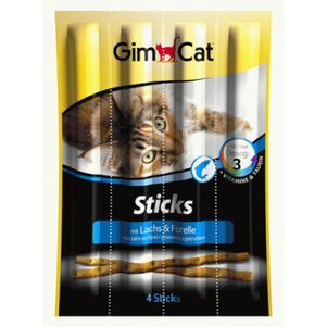 Gimpet Sticks Salmon and Trout - лакомства для кошек, с лососем и форелью