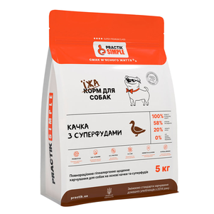 Сухий Корм Practik Simple Для Собак З Качкою Та Суперфудами Фото Зоомагазину Dog.Com.Ua