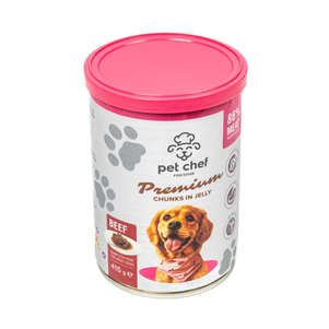 Pet Chef Вологий Корм Для Собак Шматочки В Желе З Яловичиною Фото Зоомагазину Dog.Com.Ua