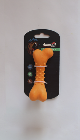 AnimAll GrizZzly Іграшка "Кісточка" для собак, 11 см (середнє гризіння)