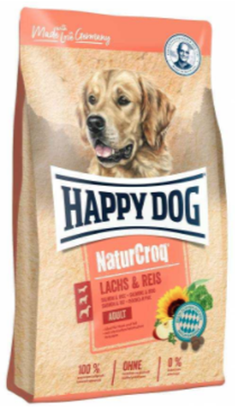 Сухий корм Happy Dog NaturCroq Lachs&Reis для дорослих собак всіх порід (лосось і рис)