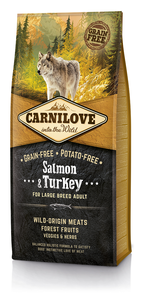 Сухий корм Carnilove Salmon & Turkey Adult Large Breed для зрілих собак великих порід (лосось і індичка)